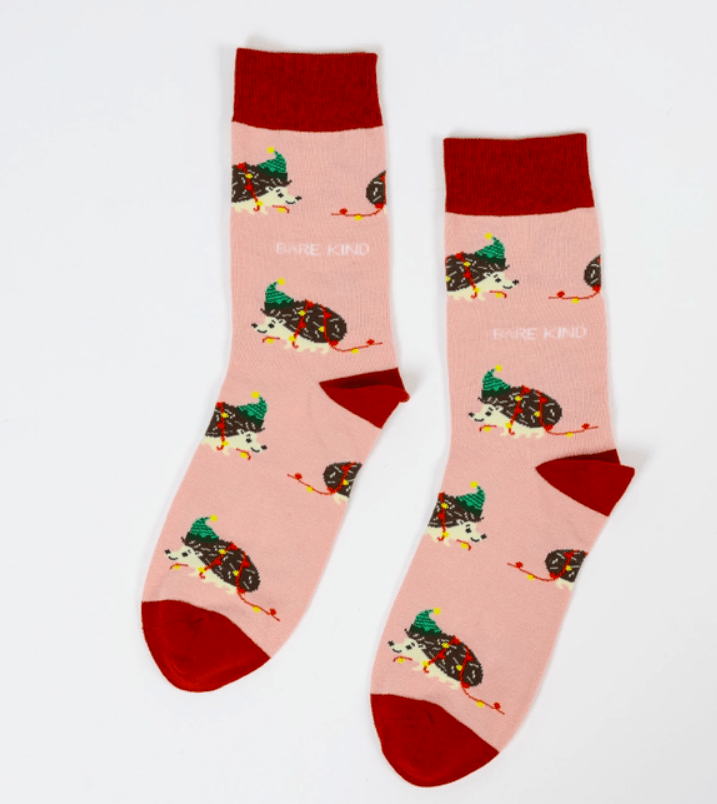 Bare Kind Christmas Hedgehog Socks - Y.O.U underwear