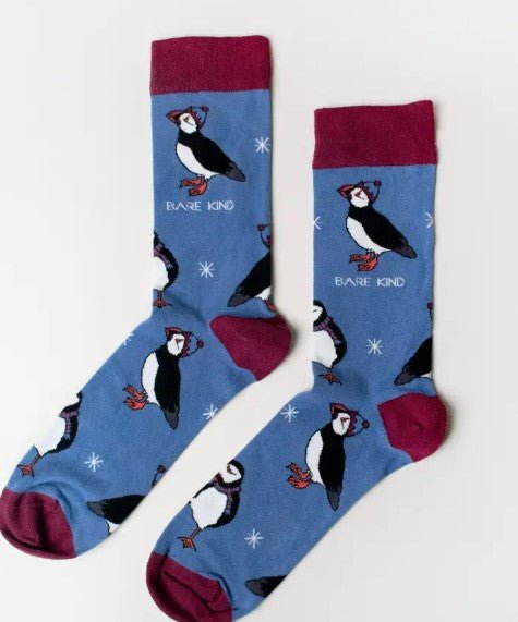 Bare Kind Christmas Puffin Socks - Y.O.U underwear
