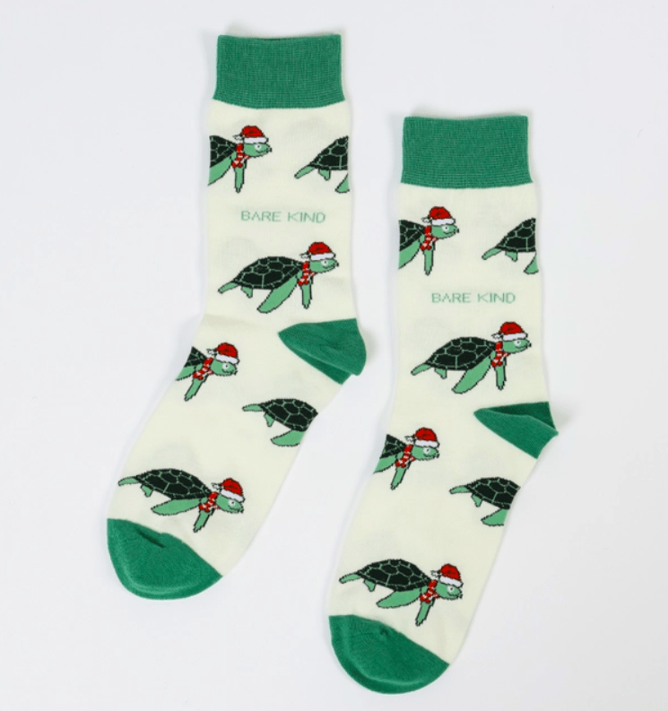 Bare Kind Christmas Turtle Socks - Y.O.U underwear