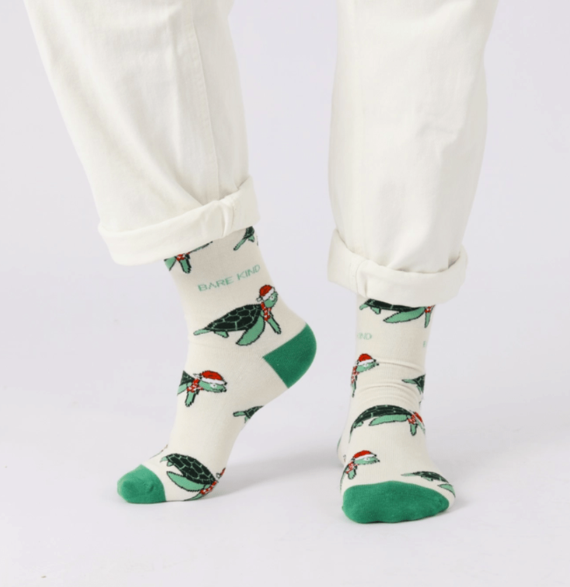 Bare Kind Christmas Turtle Socks - Y.O.U underwear