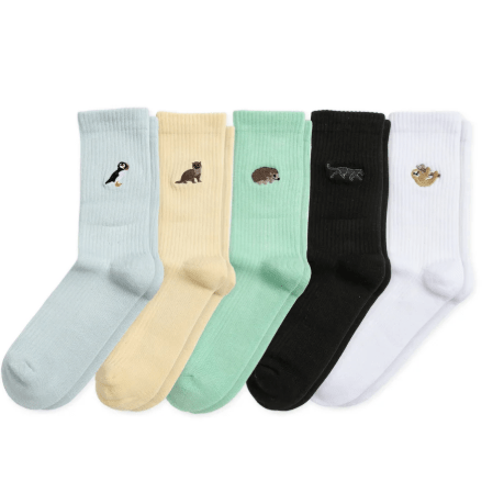 Barekind ribbed socks - pack of 5 bundle collection - Y.O.U underwear