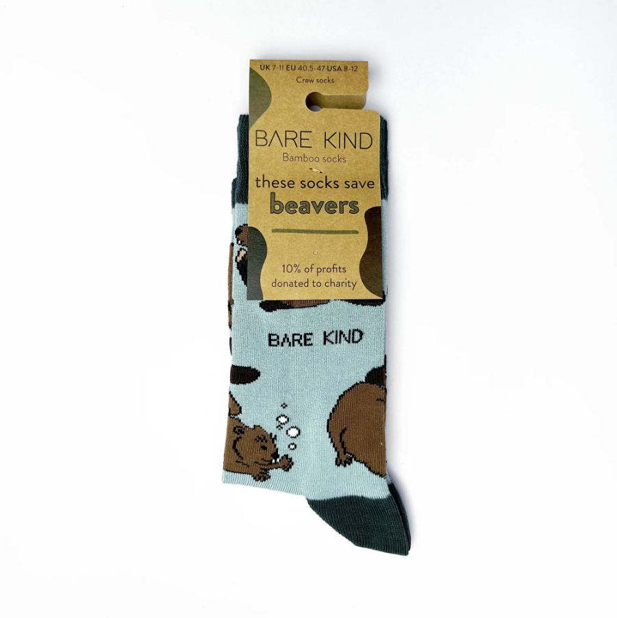 Bare Kind Bamboo Socks - Save the Beaver