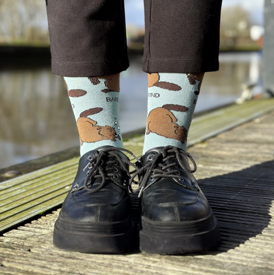 Bare Kind Bamboo Socks - Save the Beaver