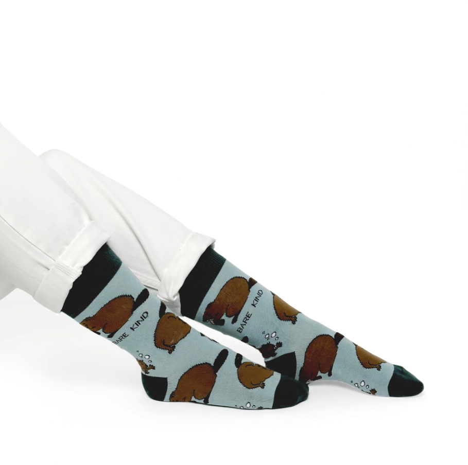Bare Kind Bamboo Socks - Save the Beaver