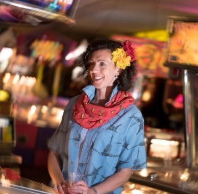 Bee Scarf - Red - Where Does It Come From? - Y.O.U underwear