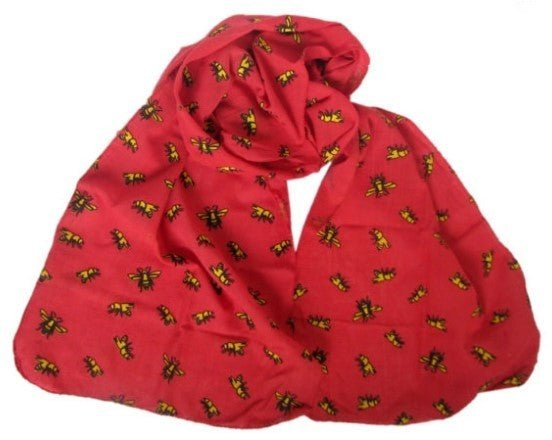 Bee Scarf - Red - Where Does It Come From? - Y.O.U underwear