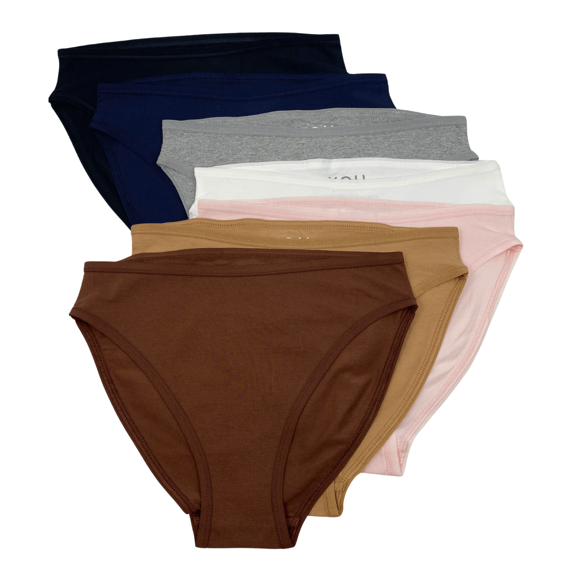 Days of the Week Organic Cotton Underwear - pack of 7 mid - rise bikini - Y.O.U underwear