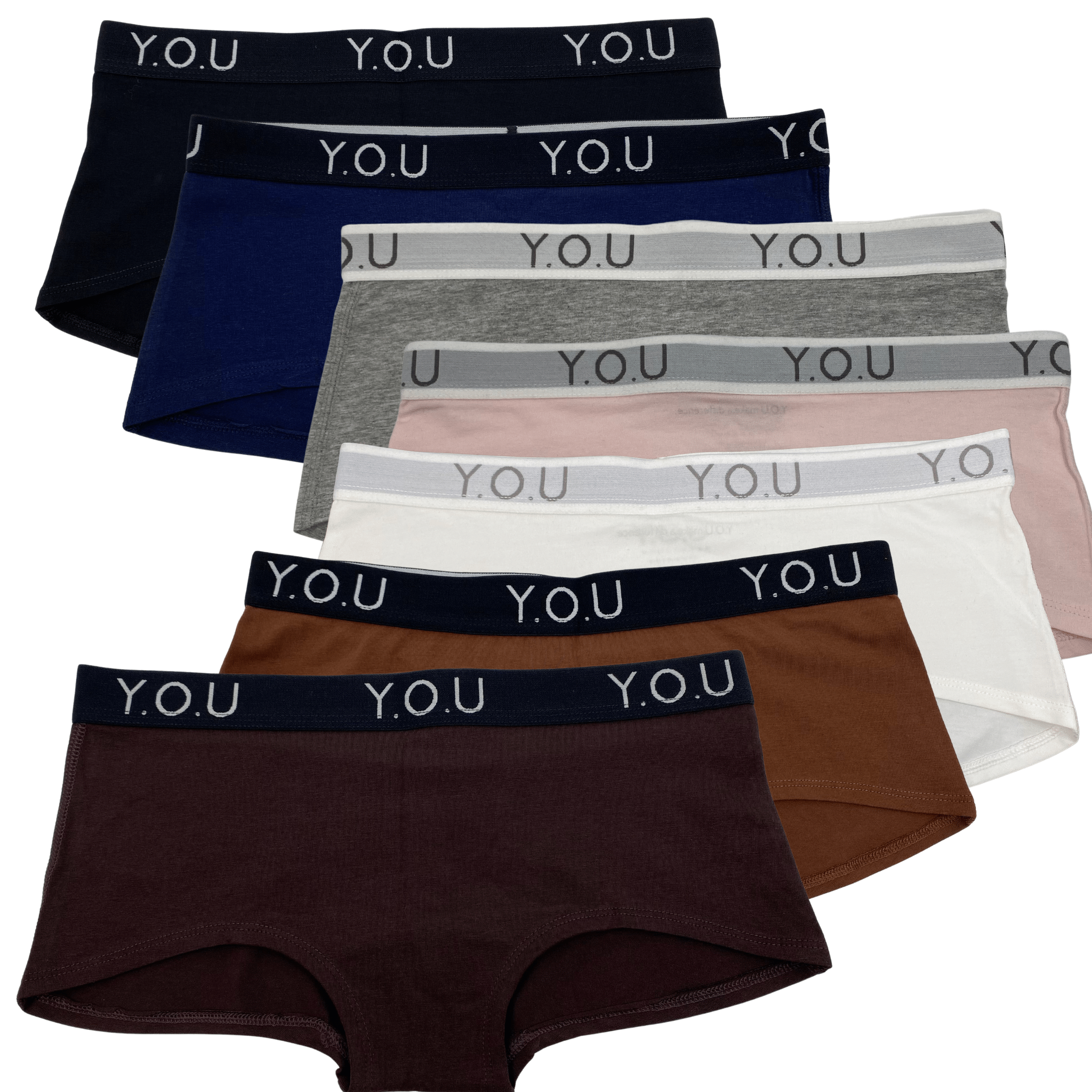 Days of the Week Organic Cotton Underwear - pack of 7 Y.O.U branded boy shorts - Y.O.U underwear