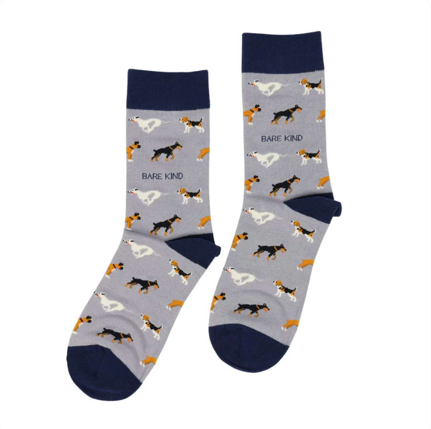 Bare Kind socks - Save the Dogs 1 pair laid out