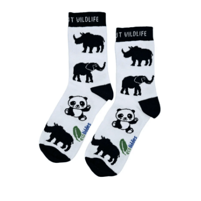 Eco Kiddies Cotton Socks - Wild About Wildlife Kids Socks - Y.O.U underwear