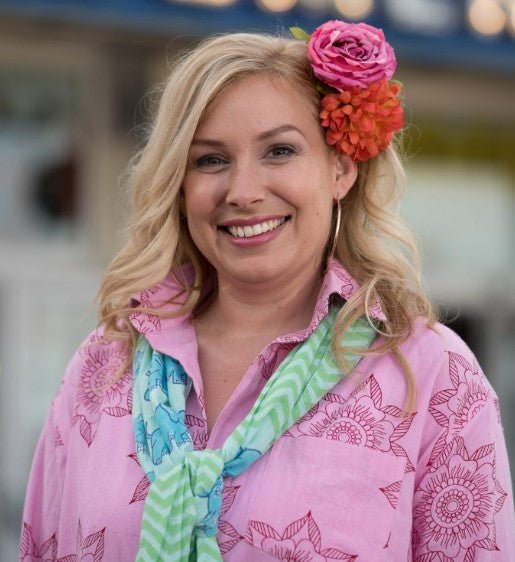 Elephant Scarf - Blue & Green - Where Does It Come From? - Y.O.U underwear