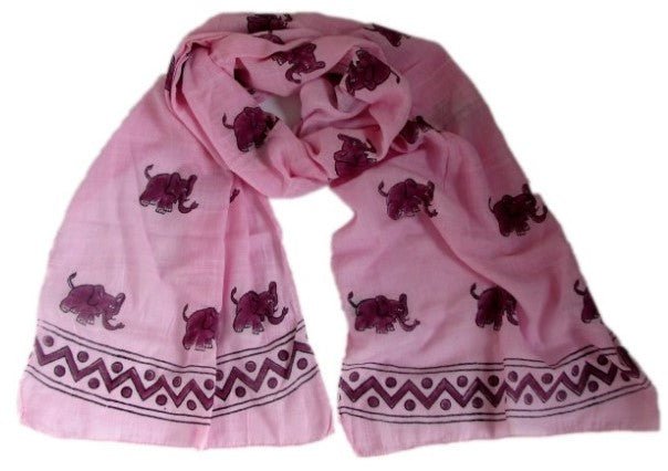 Elephant Scarf - Pink - Where Does It Come From? - Y.O.U underwear