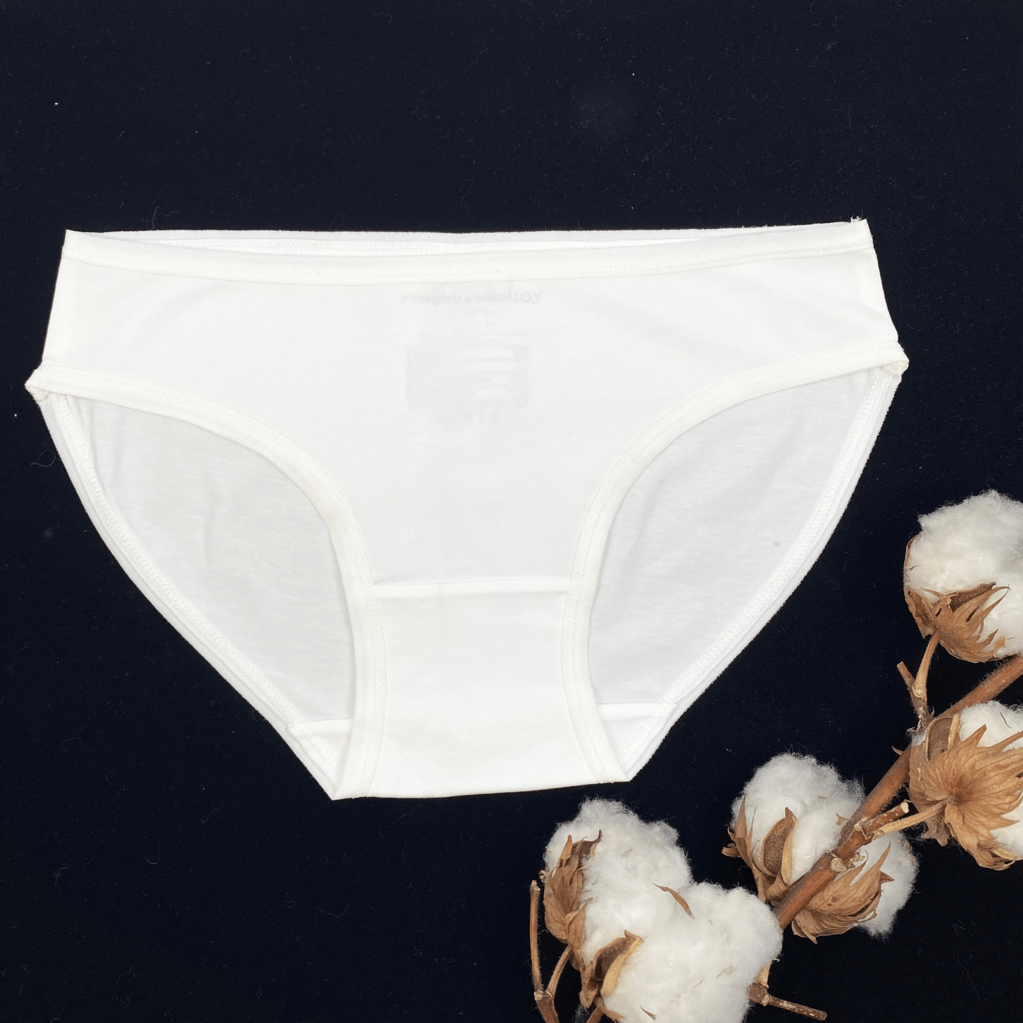 Girls' organic cotton knickers - white - Y.O.U underwear