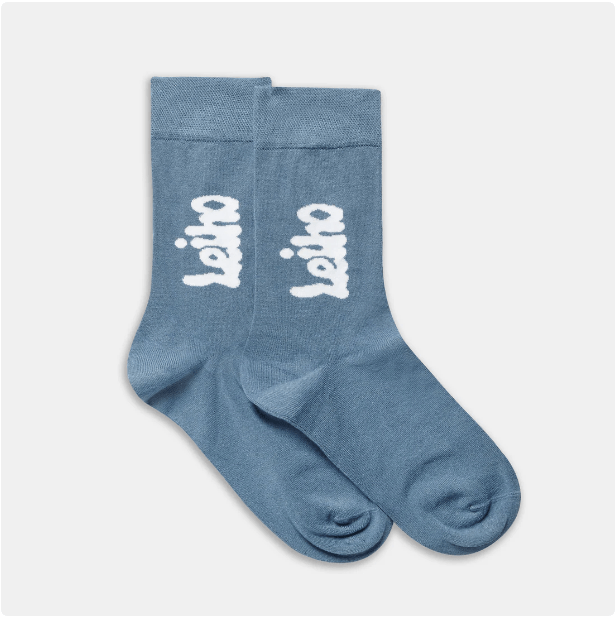Leiho 'Goody Blue Shoes' Bamboo socks - Y.O.U underwear