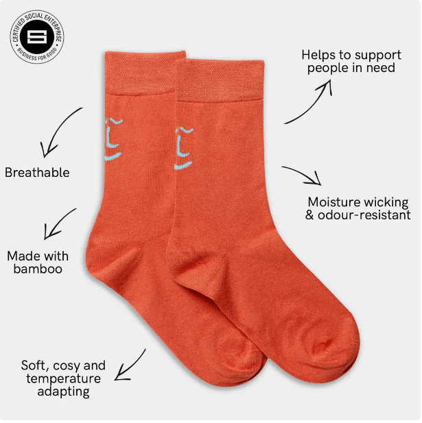 Leiho 'Love Wins, Don't Coral' Bamboo socks - Y.O.U underwear