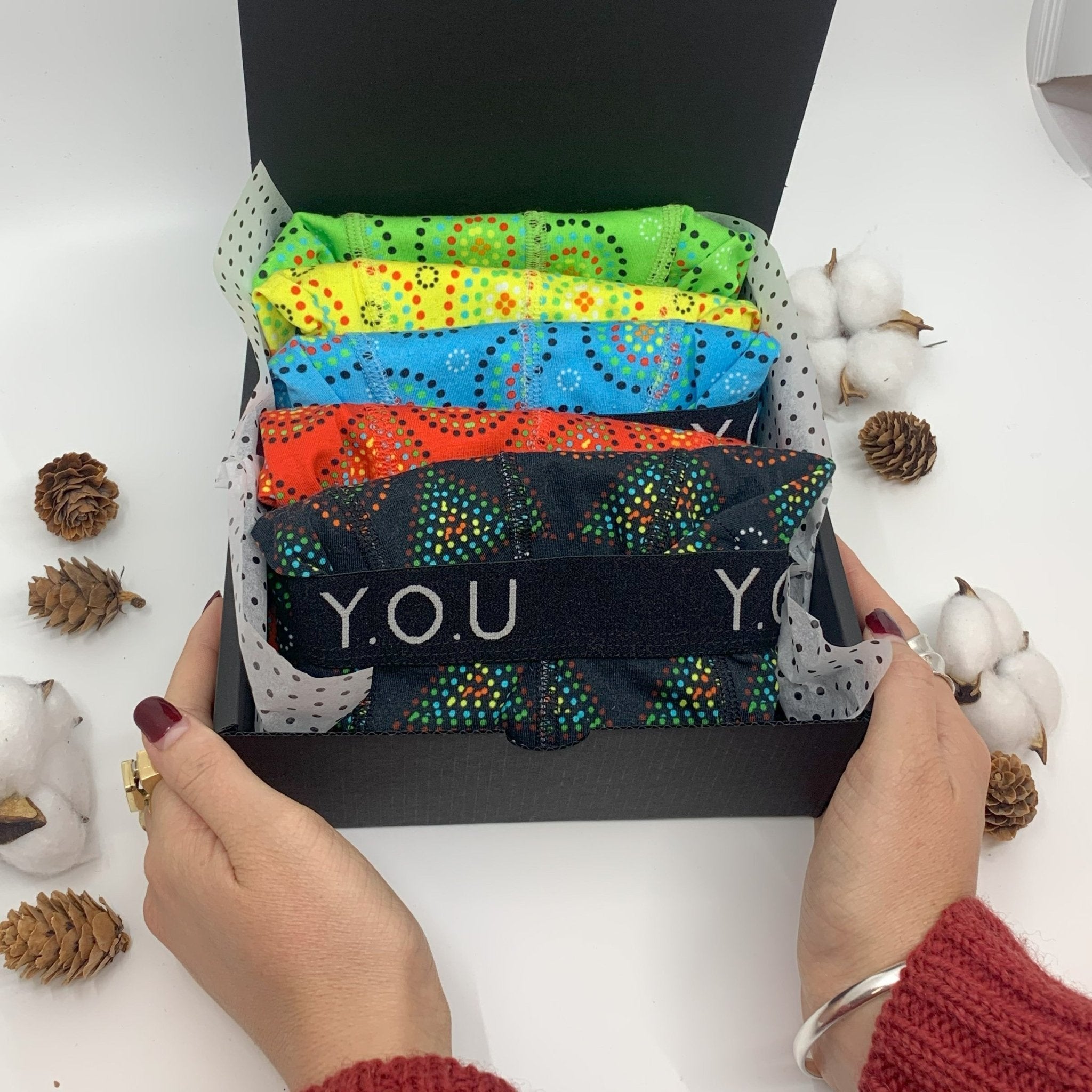 Men's 5 pack of Mara trunks gift box - Y.O.U underwear