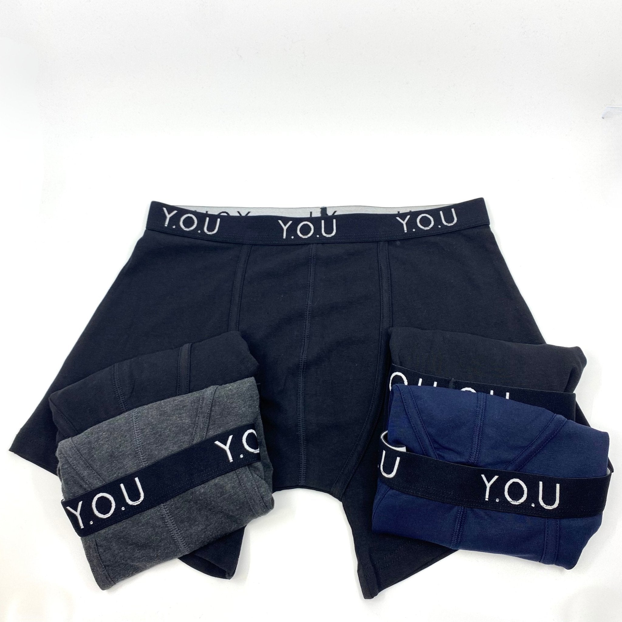 Men’s organic cotton mid - length trunks - pack of 5 - Y.O.U underwear