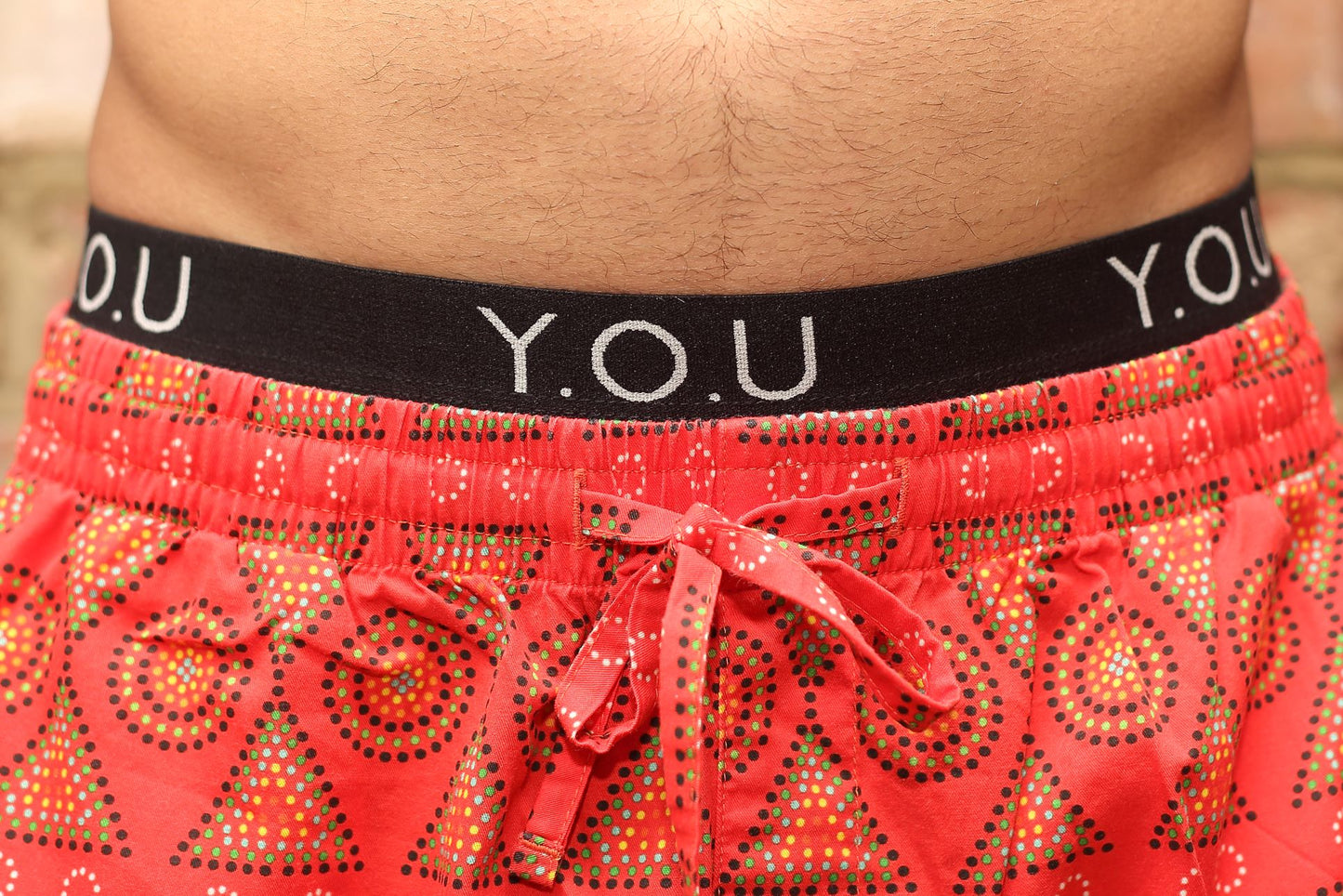 Pyjamas - organic cotton unisex pyjama bottoms - Red Mara design