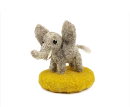 Tiny Elephant Amiguwoolli Mini Needle Felt Kit - The Makerss