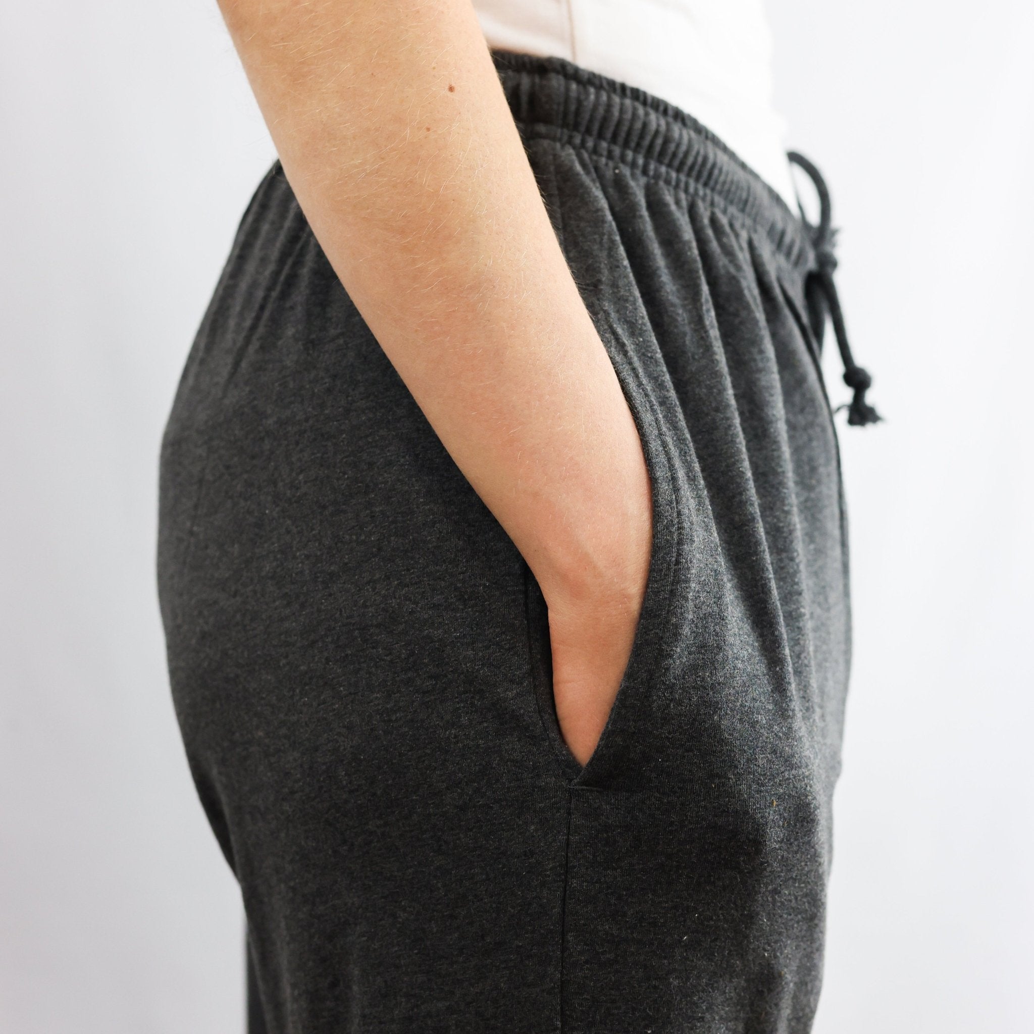 Pyjamas - organic cotton unisex pyjama bottoms - charcoal / dark grey - Y.O.U underwear