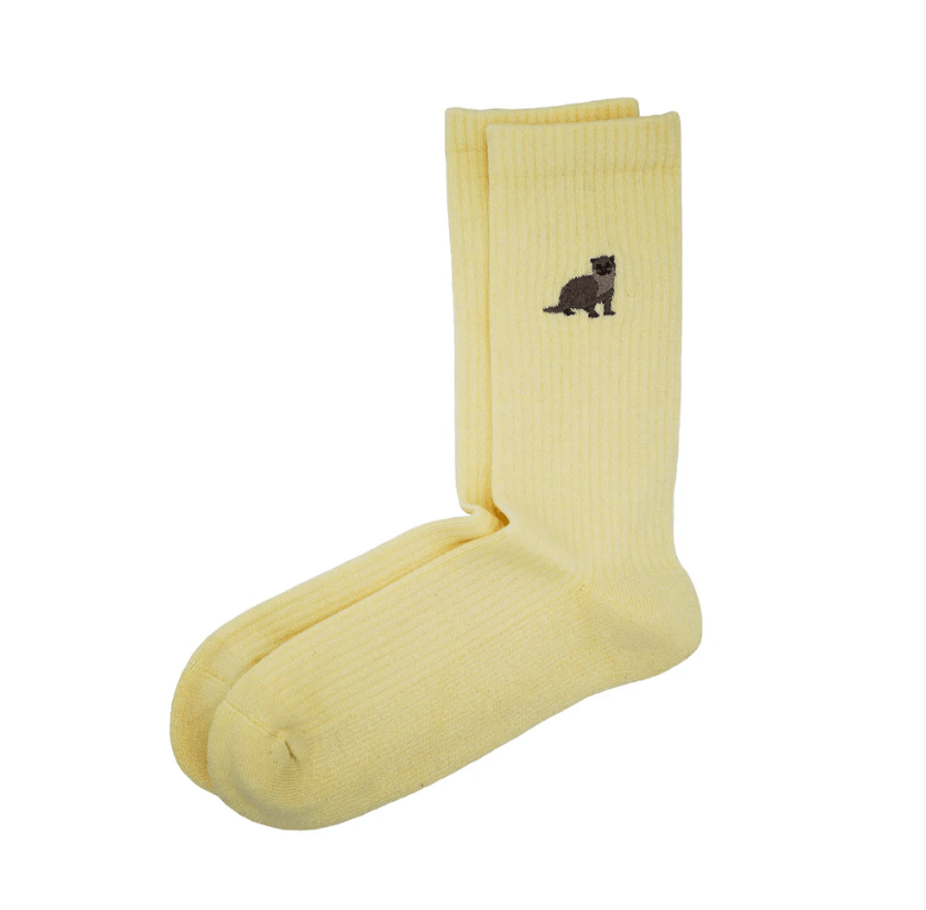 Ribbed Otter Socks - Bare Kind Bamboo Socks - Save the Otters - Y.O.U underwear