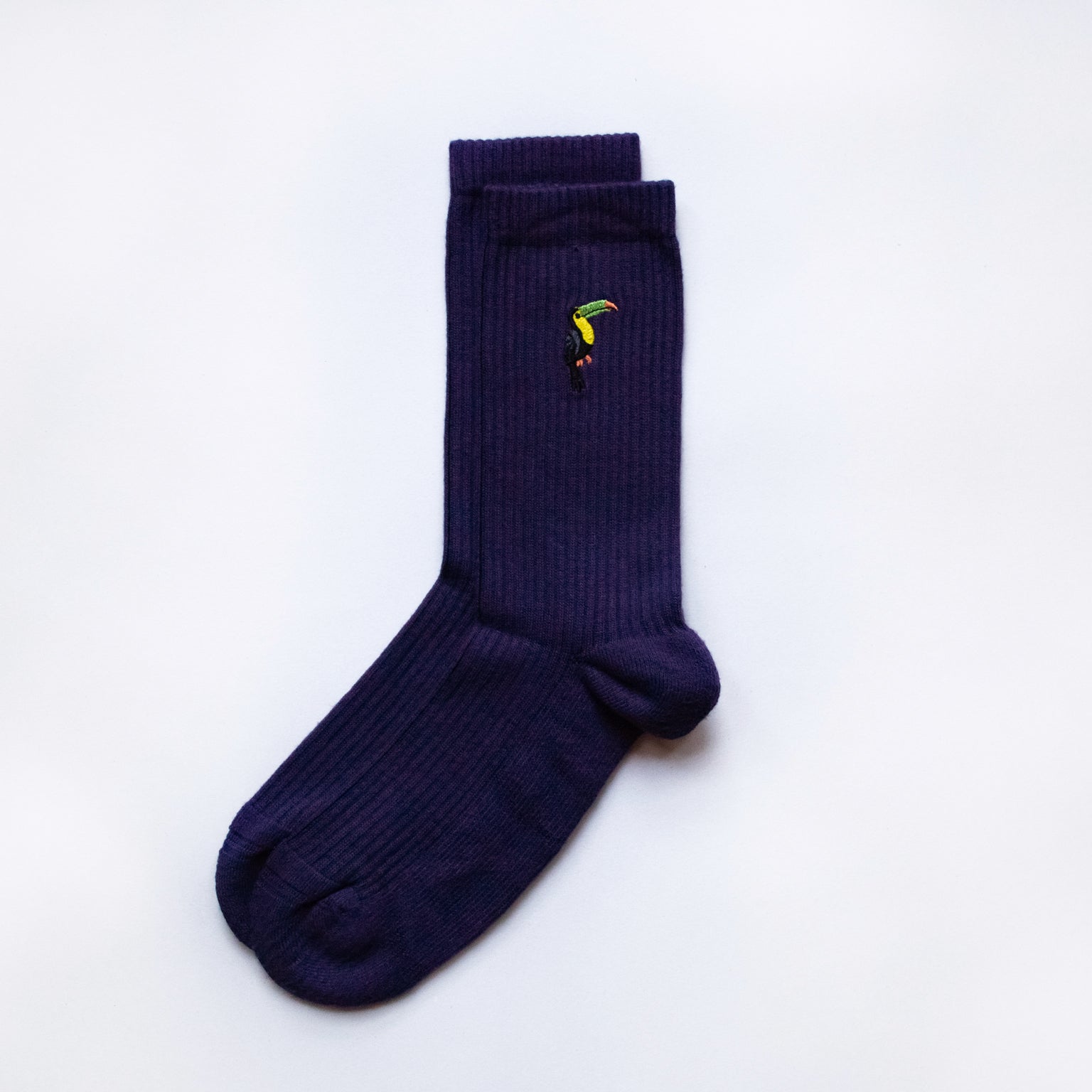 Ribbed Toucan Socks - Bare Kind Bamboo Socks - Save the Toucans - Y.O.U underwear