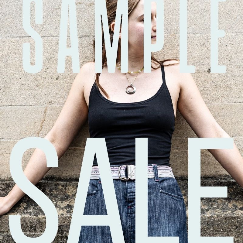 Sample sale - Organic cotton camisole - Black - Y.O.U underwear