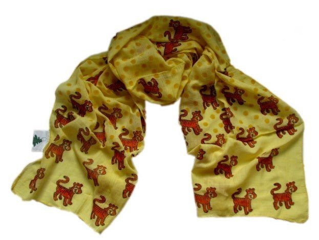 Tiger Scarf - Yellow - Where Does It Come From? - Y.O.U underwear