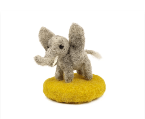 Tiny Elephant Amiguwoolli Mini Needle Felt Kit - The Makerss - Y.O.U underwear