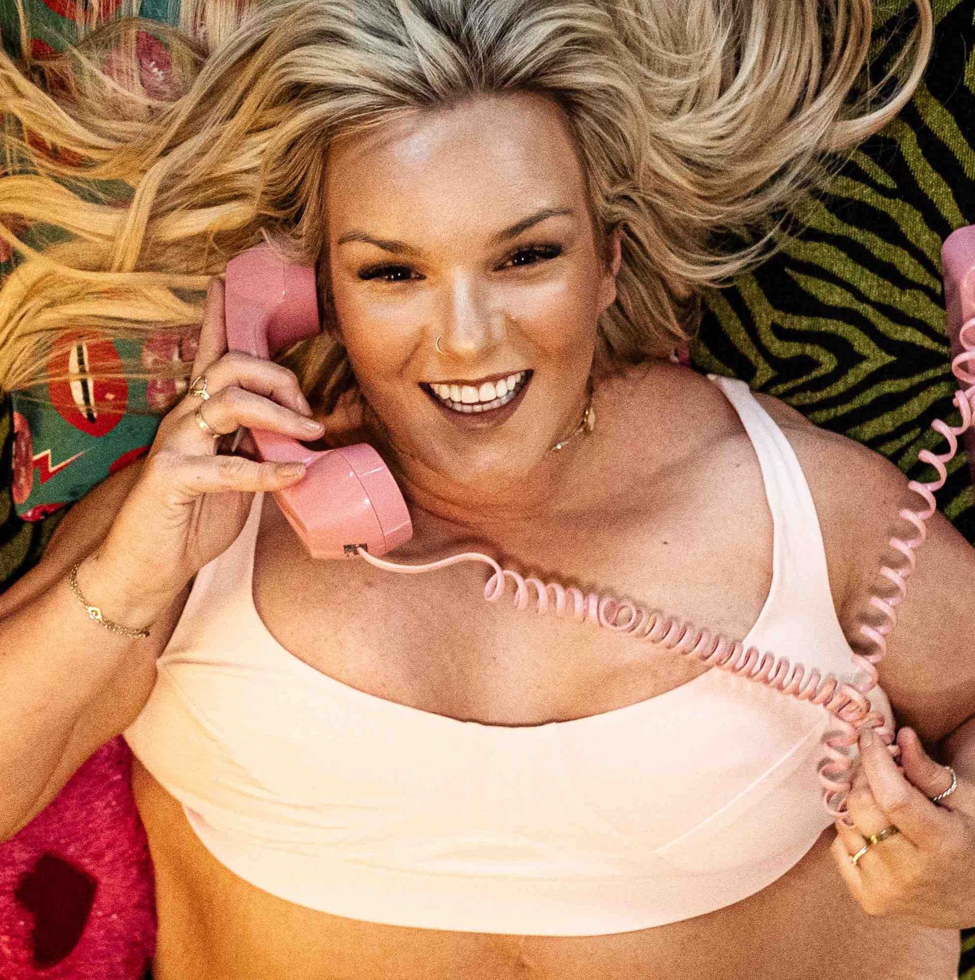 Women's organic cotton bra in light pink - more supportive style - Y.O.U underwear