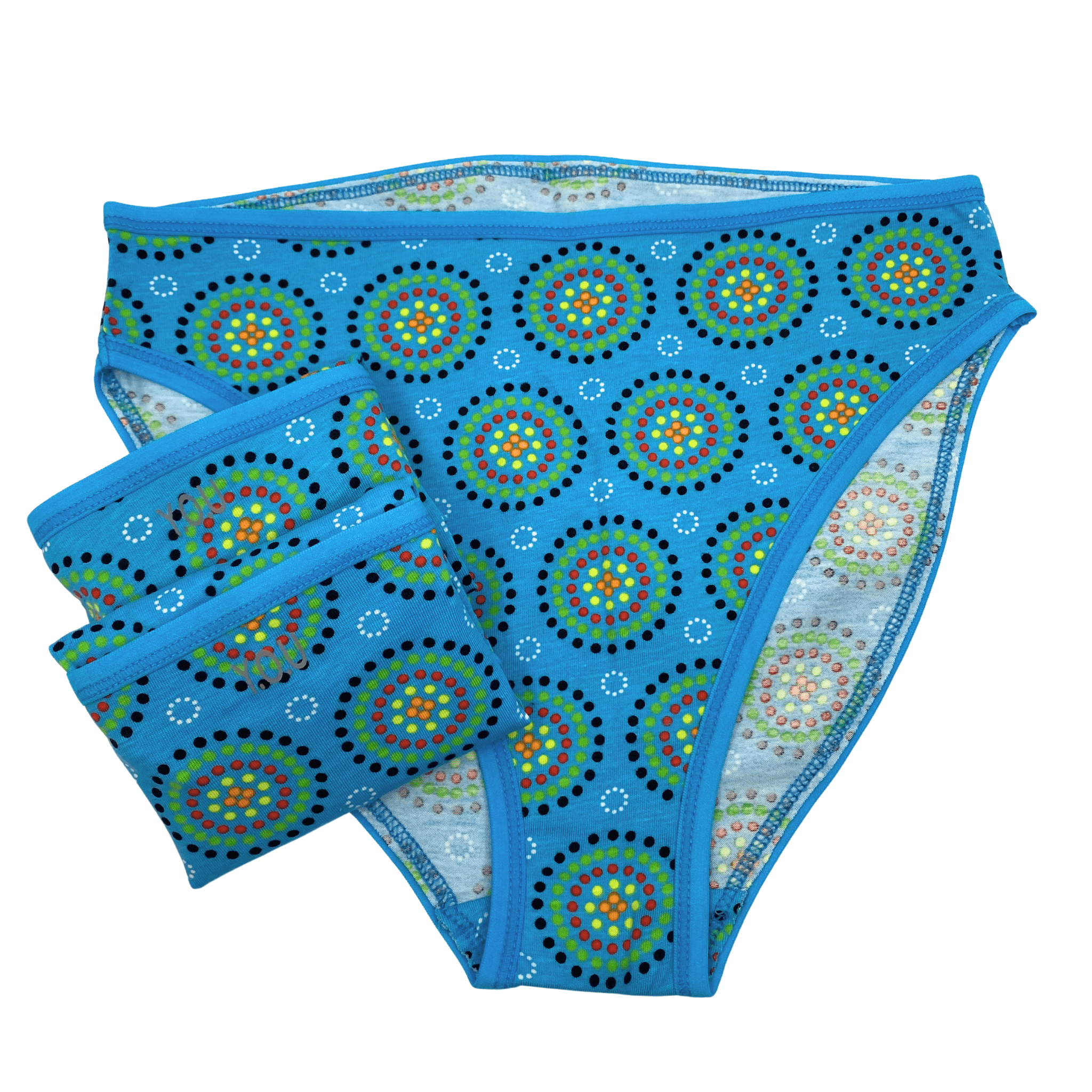 Women's organic cotton Mara mid - rise bikini bottoms - pack of 3 - Y.O.U underwear