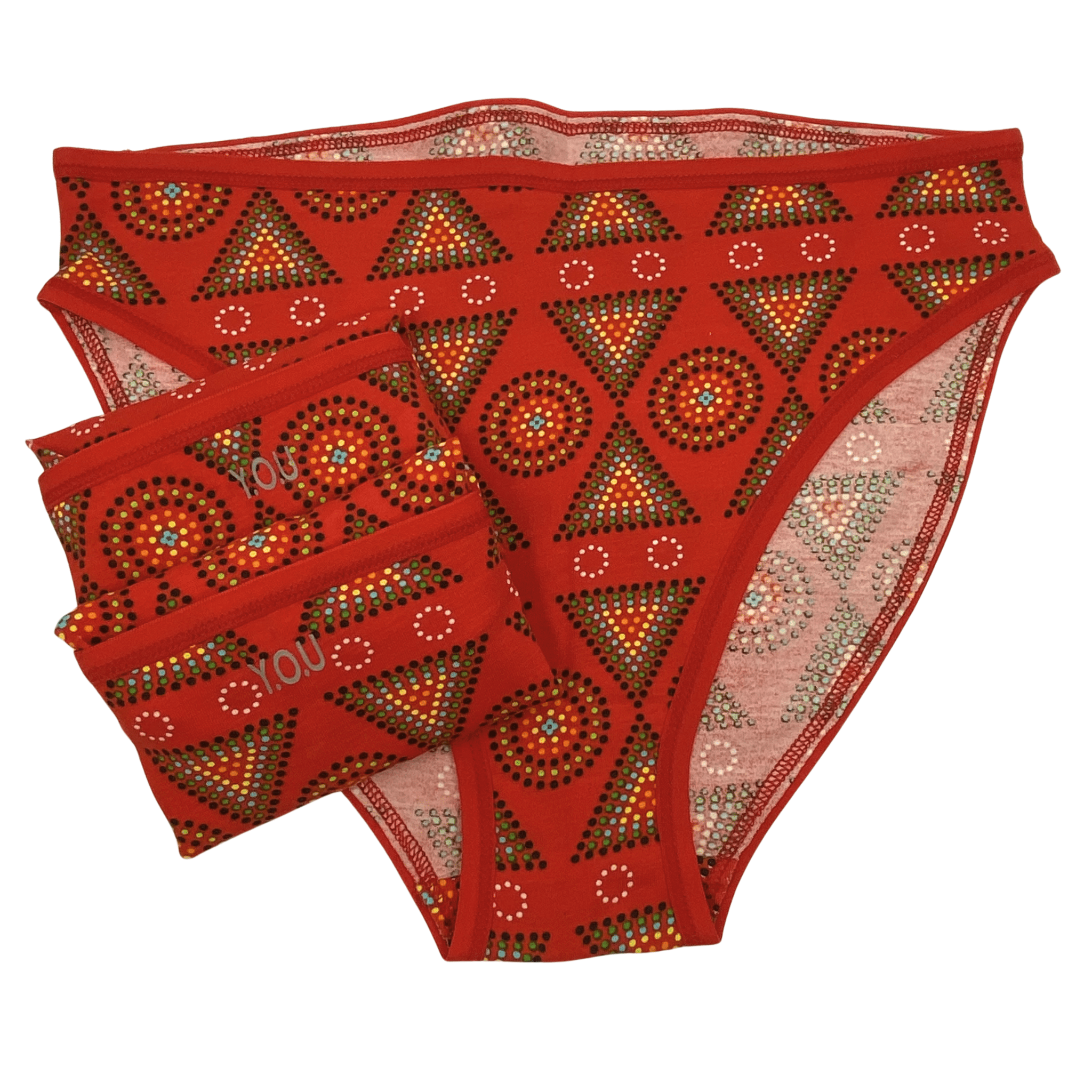 Women's organic cotton Mara mid - rise bikini bottoms - pack of 3 - Y.O.U underwear