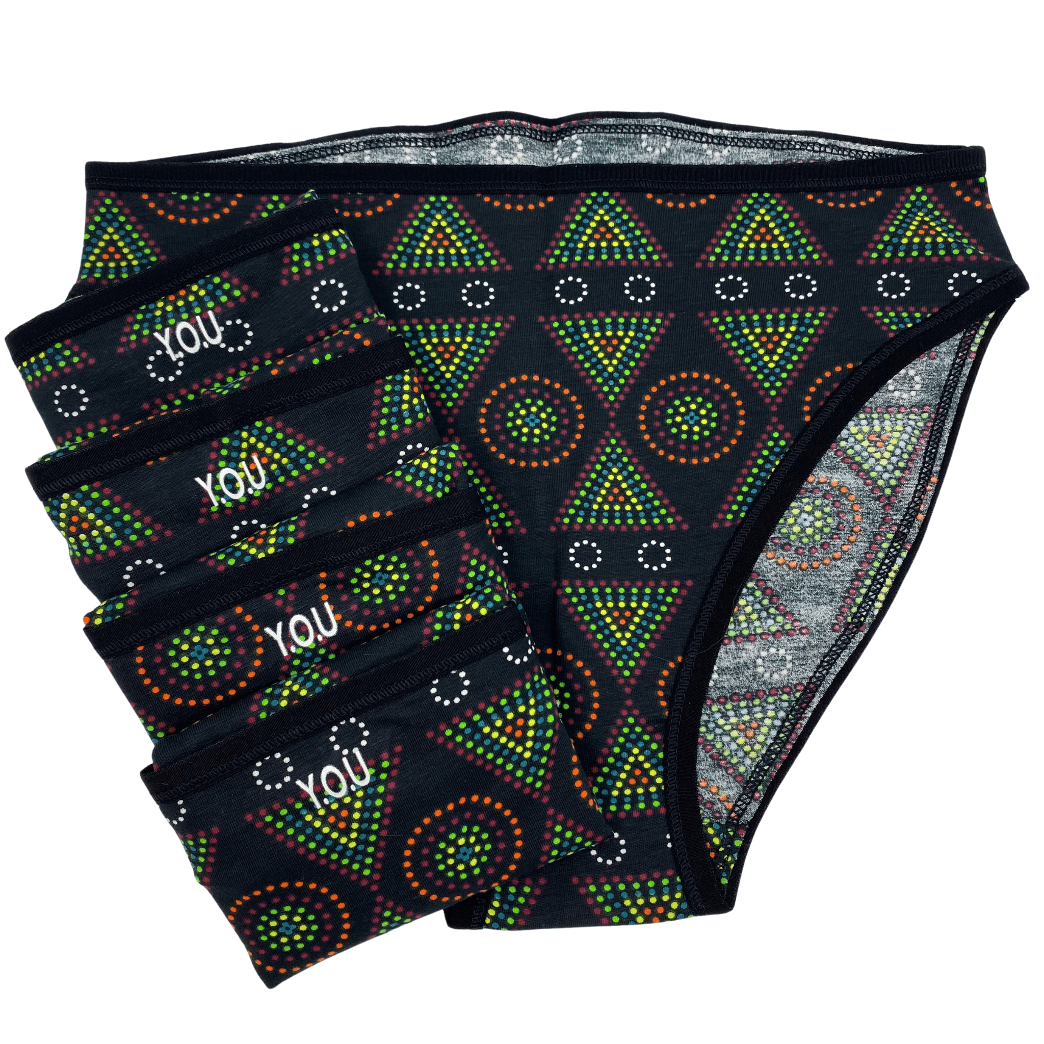 Women's organic cotton Mara mid - rise bikini bottoms - pack of 5 - Y.O.U underwear