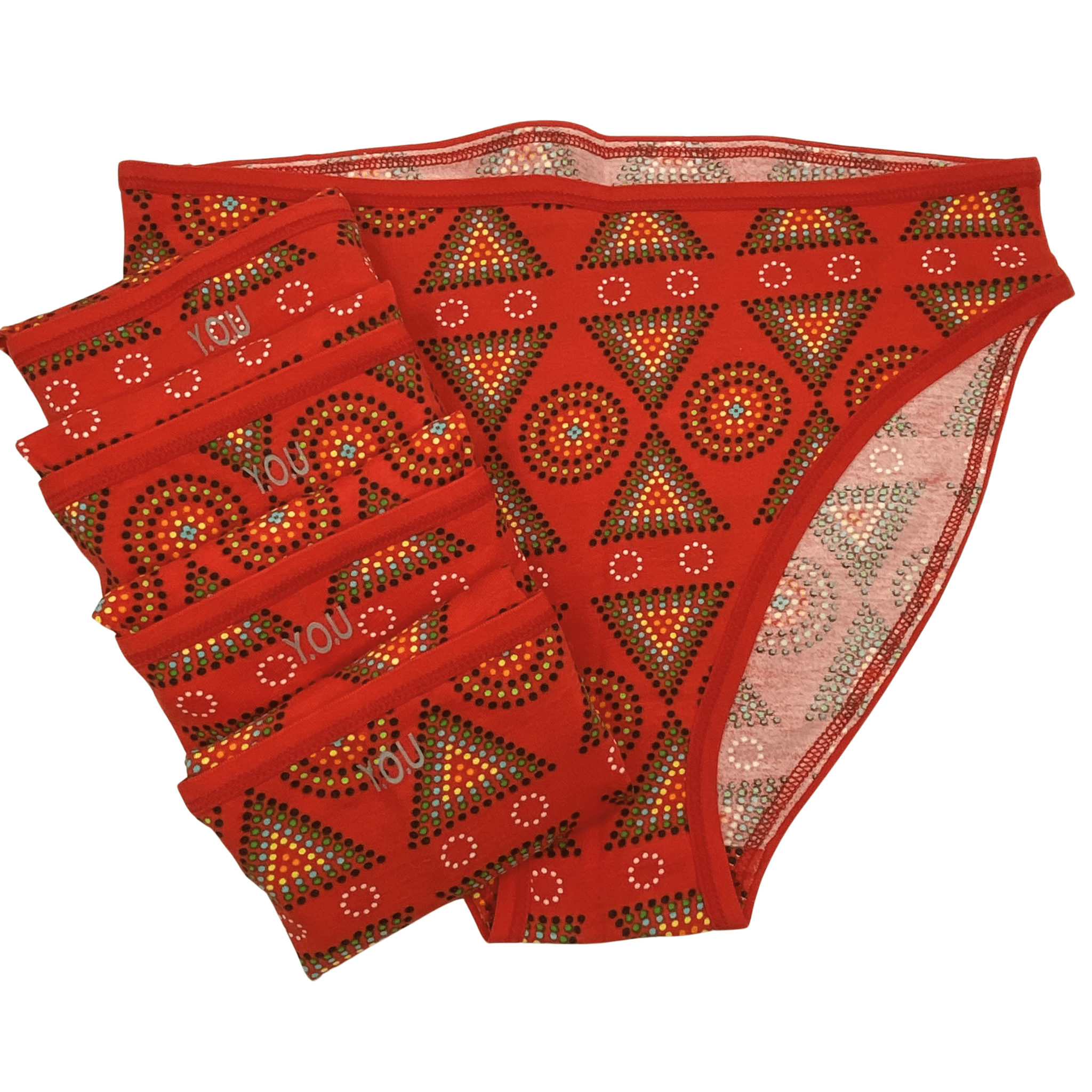 Women's organic cotton Mara mid - rise bikini bottoms - pack of 5 - Y.O.U underwear