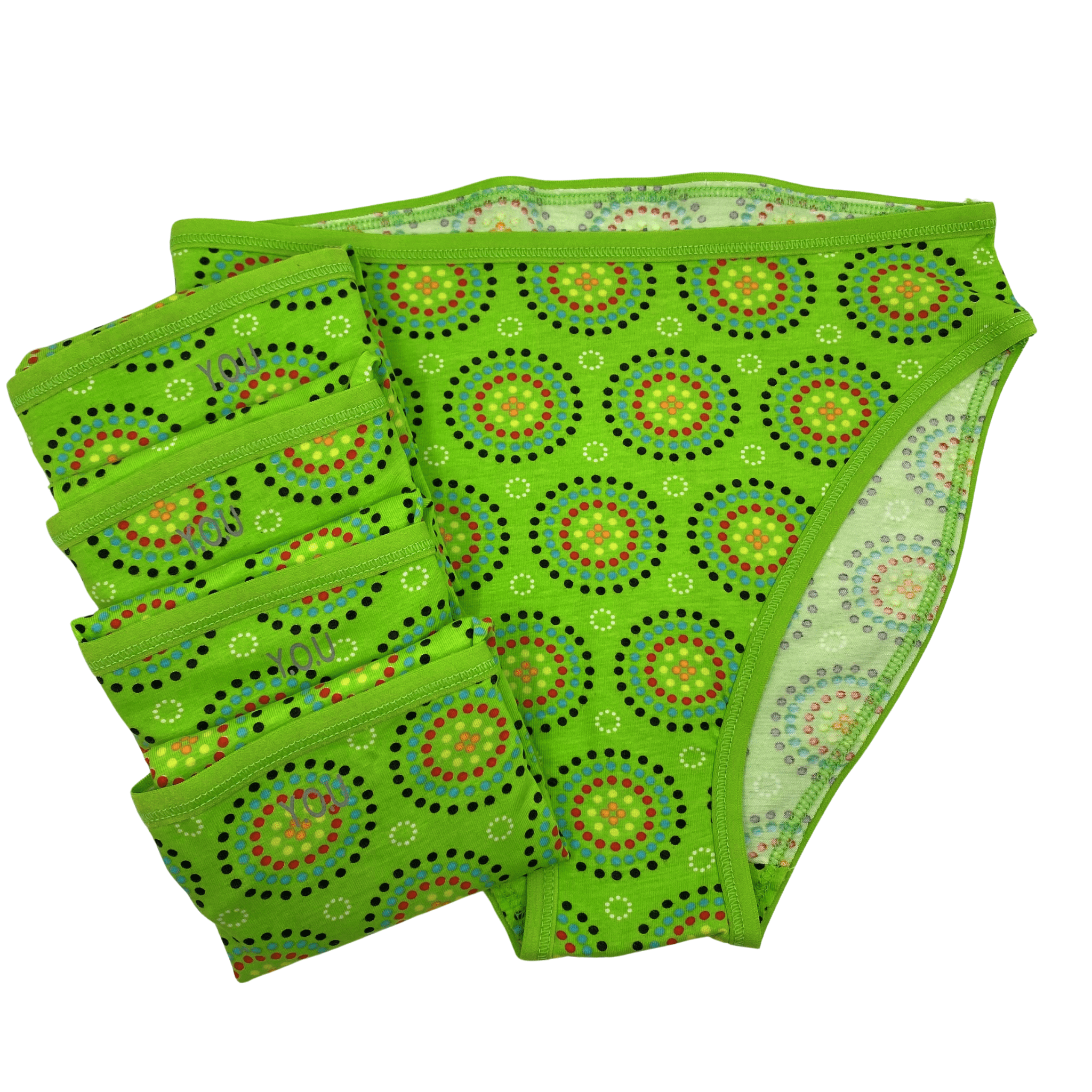 Women's organic cotton Mara mid - rise bikini bottoms - pack of 5 - Y.O.U underwear