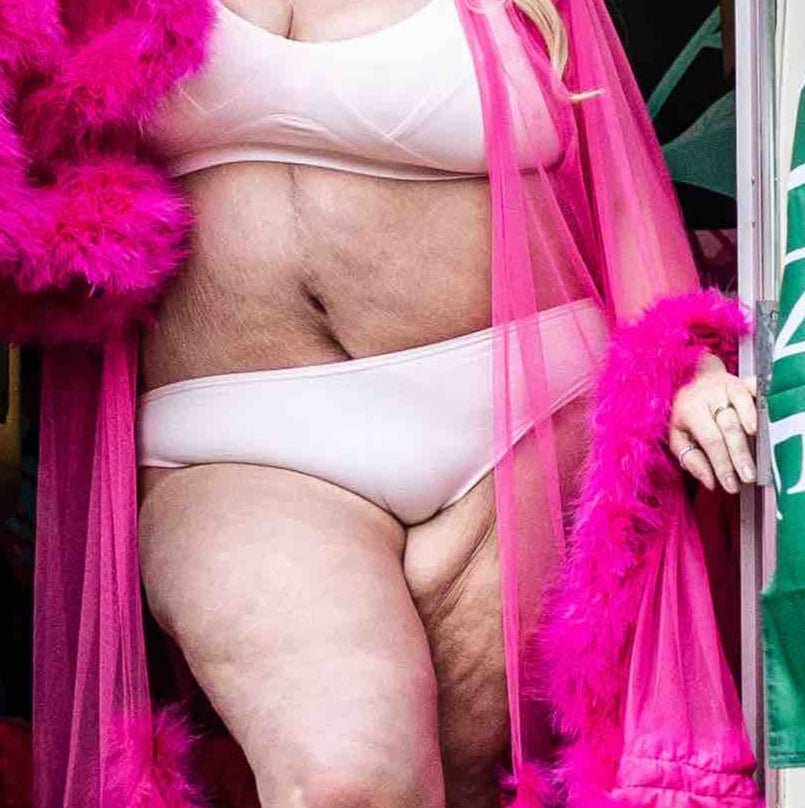 Women's organic cotton mid - rise bikini bottoms in light pink - Y.O.U underwear