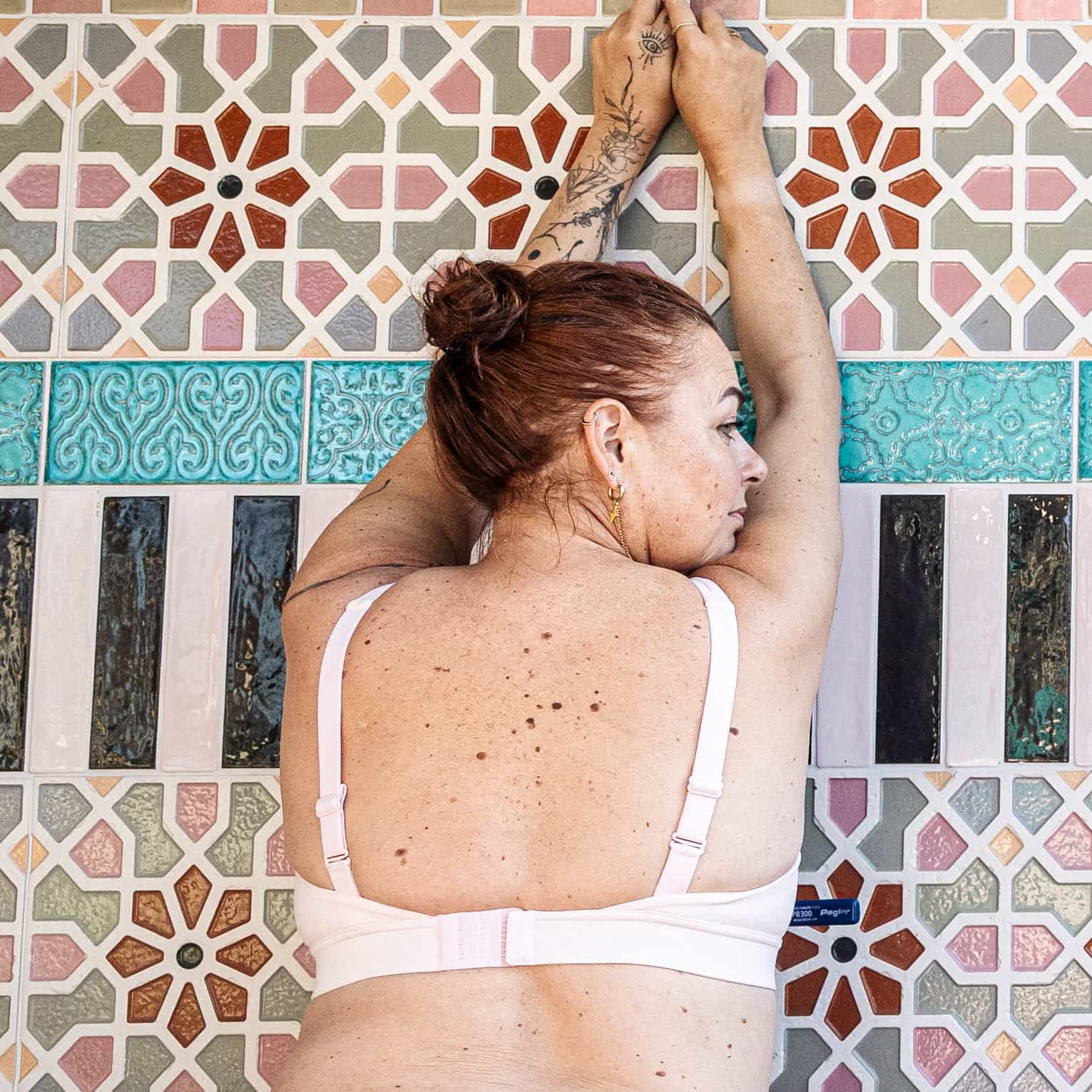 Women's organic cotton non - wired bra in light pink - Y.O.U underwear