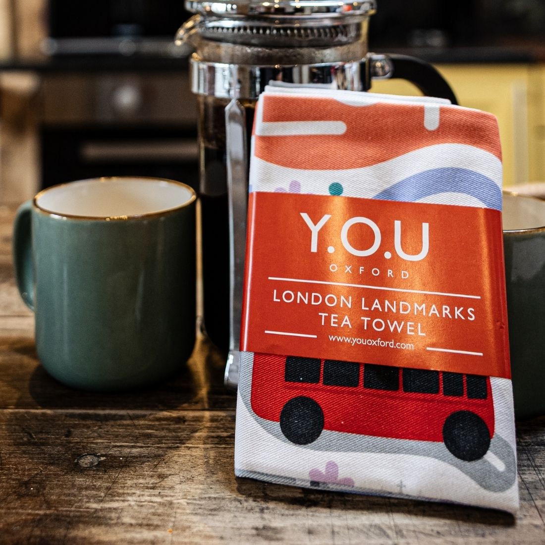 Y.O.U London Landmarks Organic Cotton Tea Towel - Y.O.U underwear