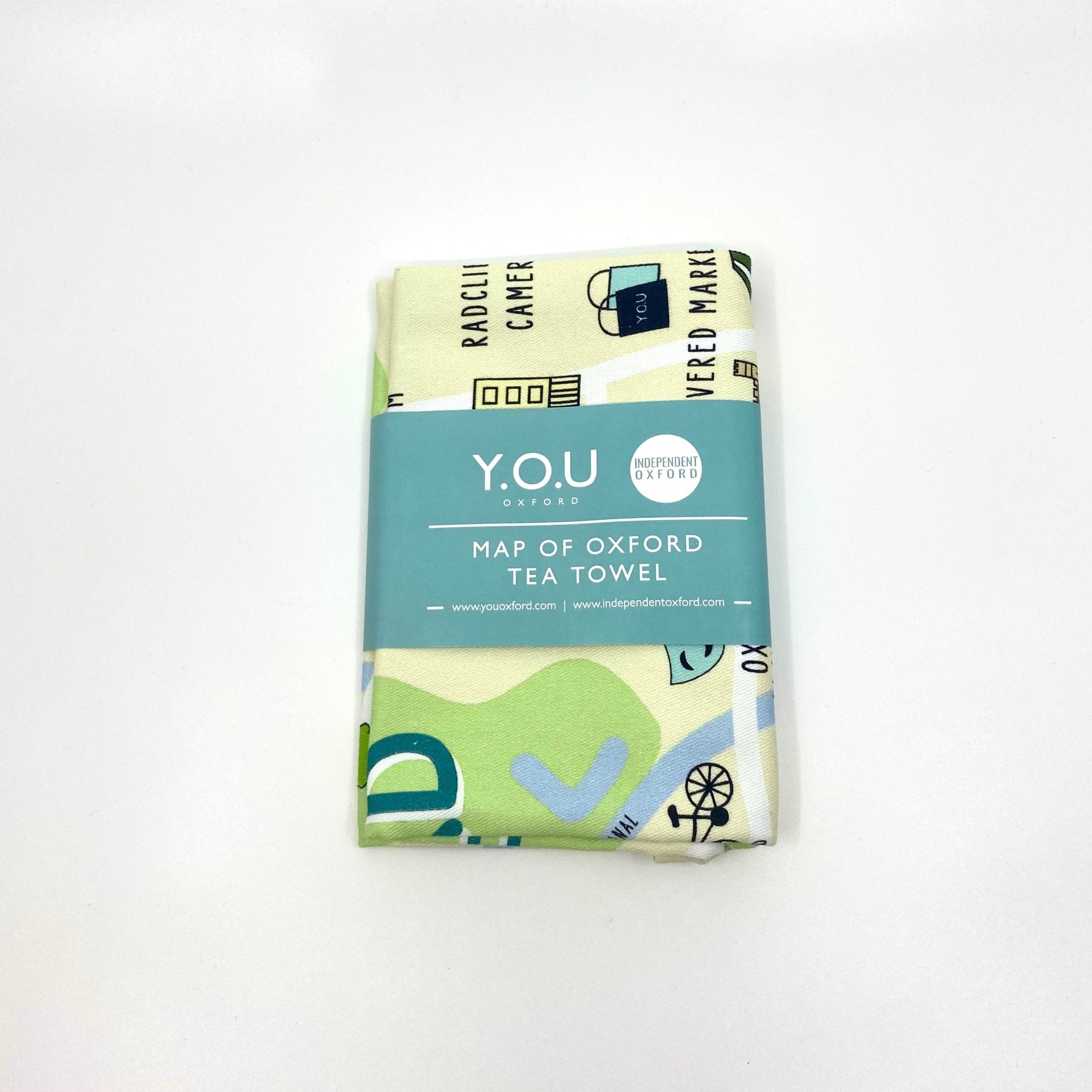 Y.O.U Oxford Map Organic Cotton Tea Towels. - Y.O.U underwear