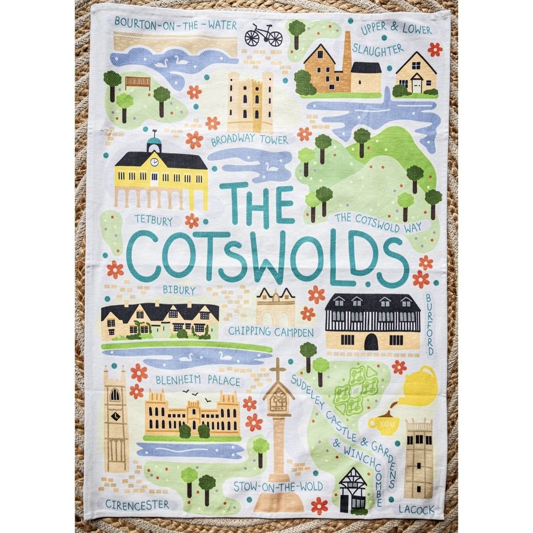 Y.O.U The Cotswolds Organic Cotton Tea Towel - Y.O.U underwear