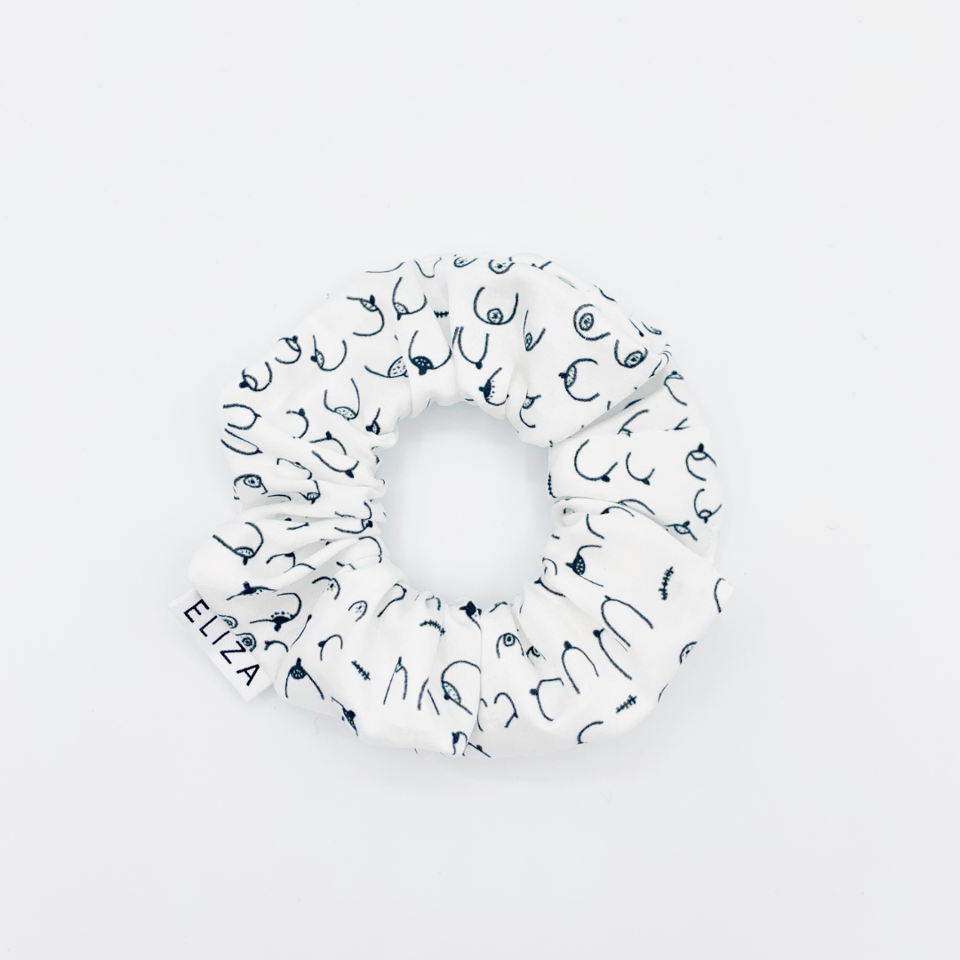Organic Cotton Scrunchies with Eco Elastic