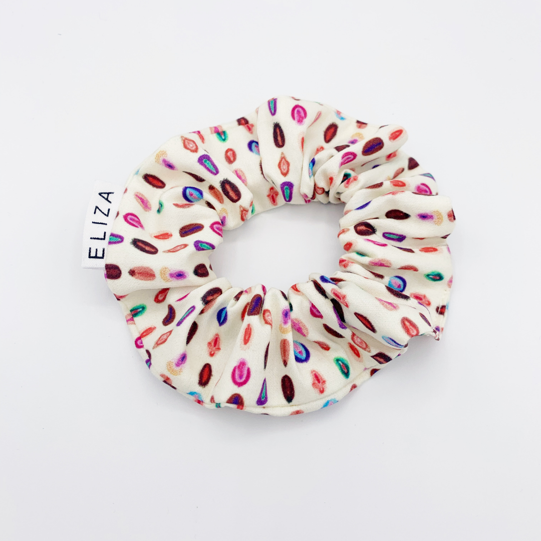 Organic Cotton Scrunchies with Eco Elastic