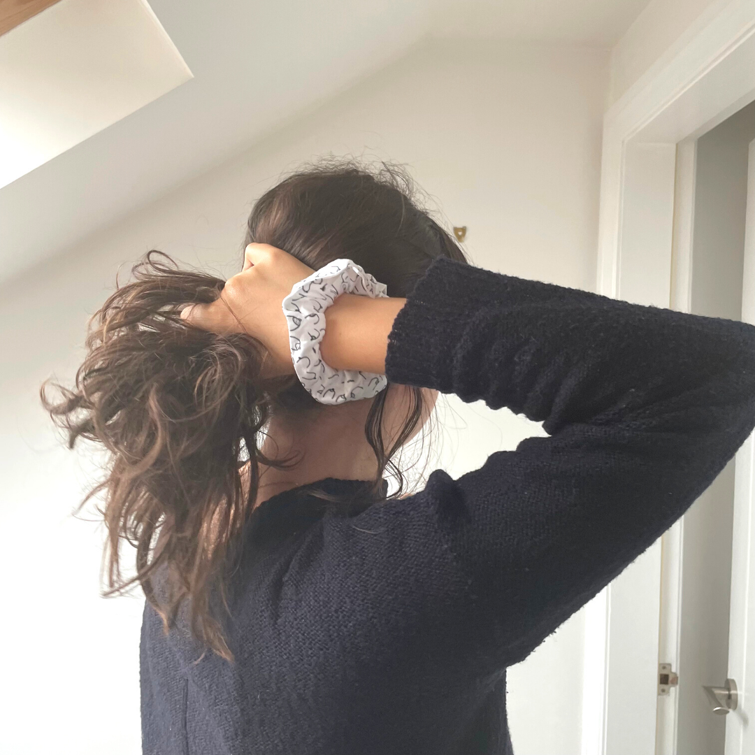 Organic Cotton Scrunchies with Eco Elastic