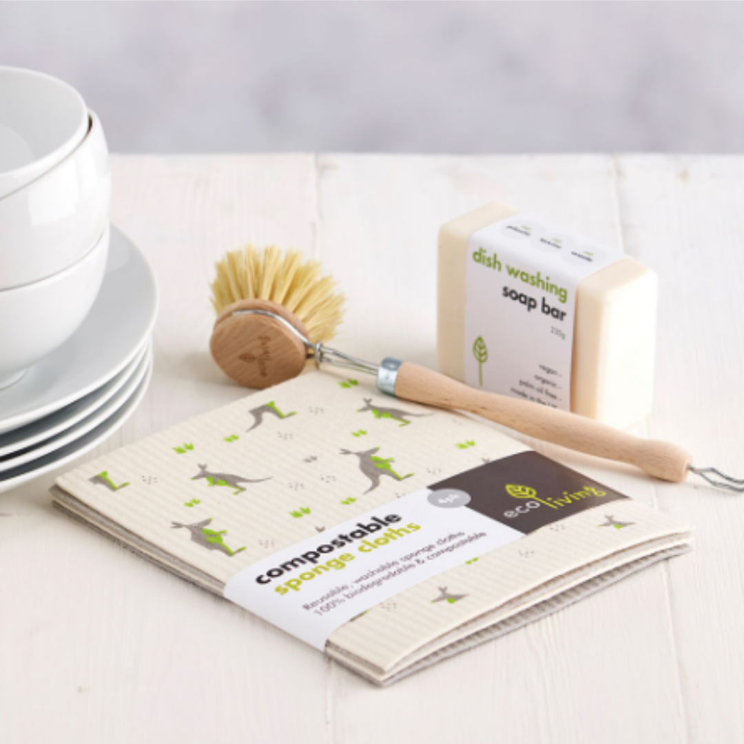 Compostable Sponge Cleaning Cloths - Wildlife Rescue - Pack of 2