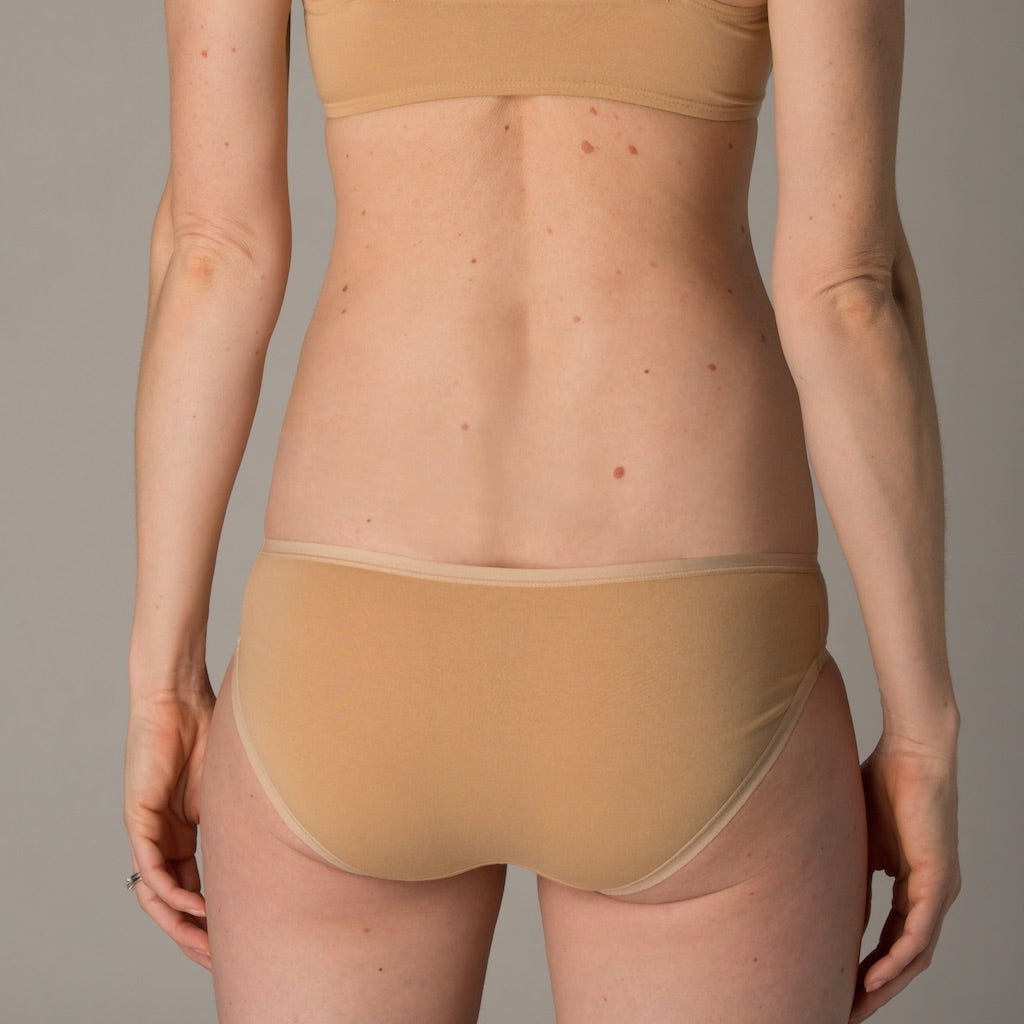 Women's nude bikini - back view