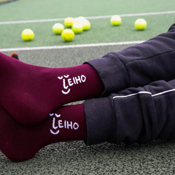 Leiho Bamboo Socks - Your Favourite Burgundy