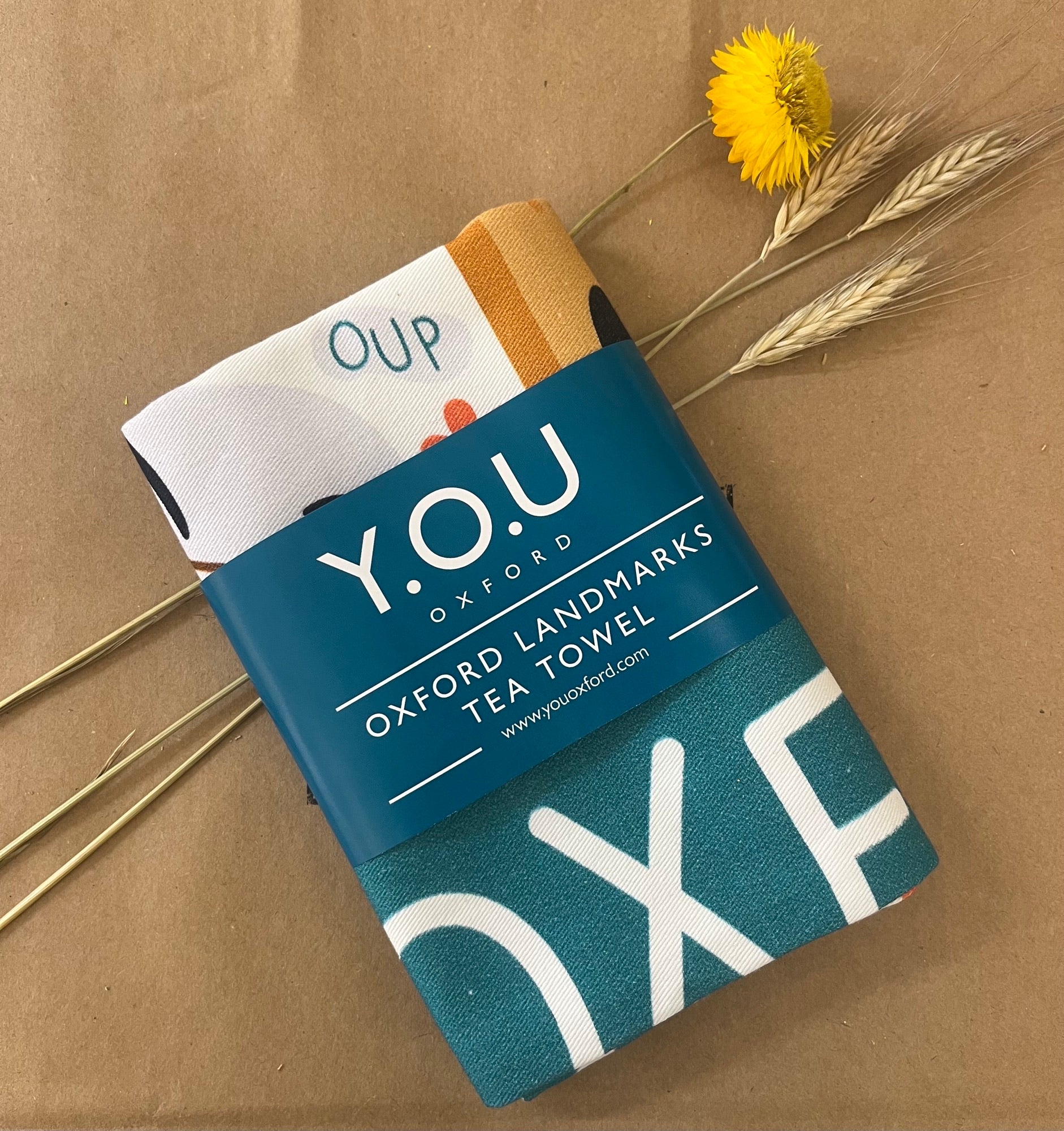 Y.O.U Oxford Landmarks Organic Cotton Tea Towel