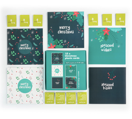 Pack of 10 Recycled Christmas Cards