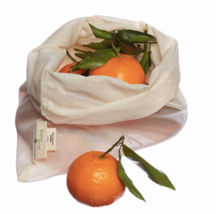 Organic Cotton Produce Bags & Bread Bag - Pack of 3