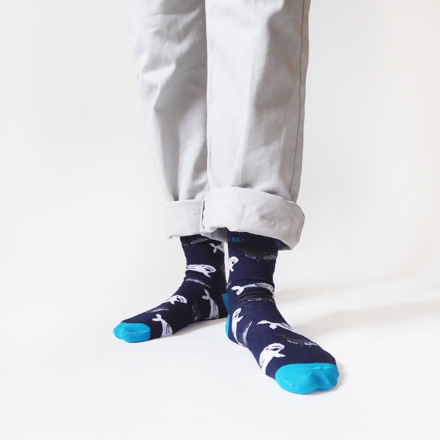 Bare Kind Bamboo Socks - Save the Whales - Y.O.U underwear